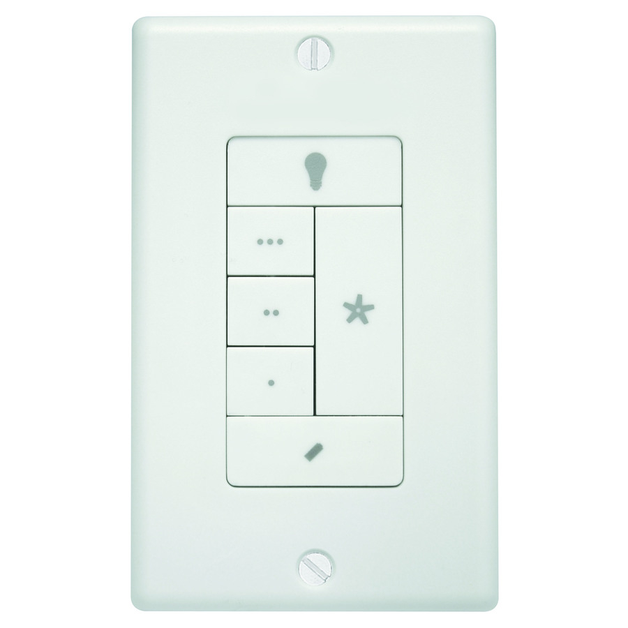 Hunter White Wall Mount Universal Ceiling Fan Remote Control At pertaining to sizing 900 X 900