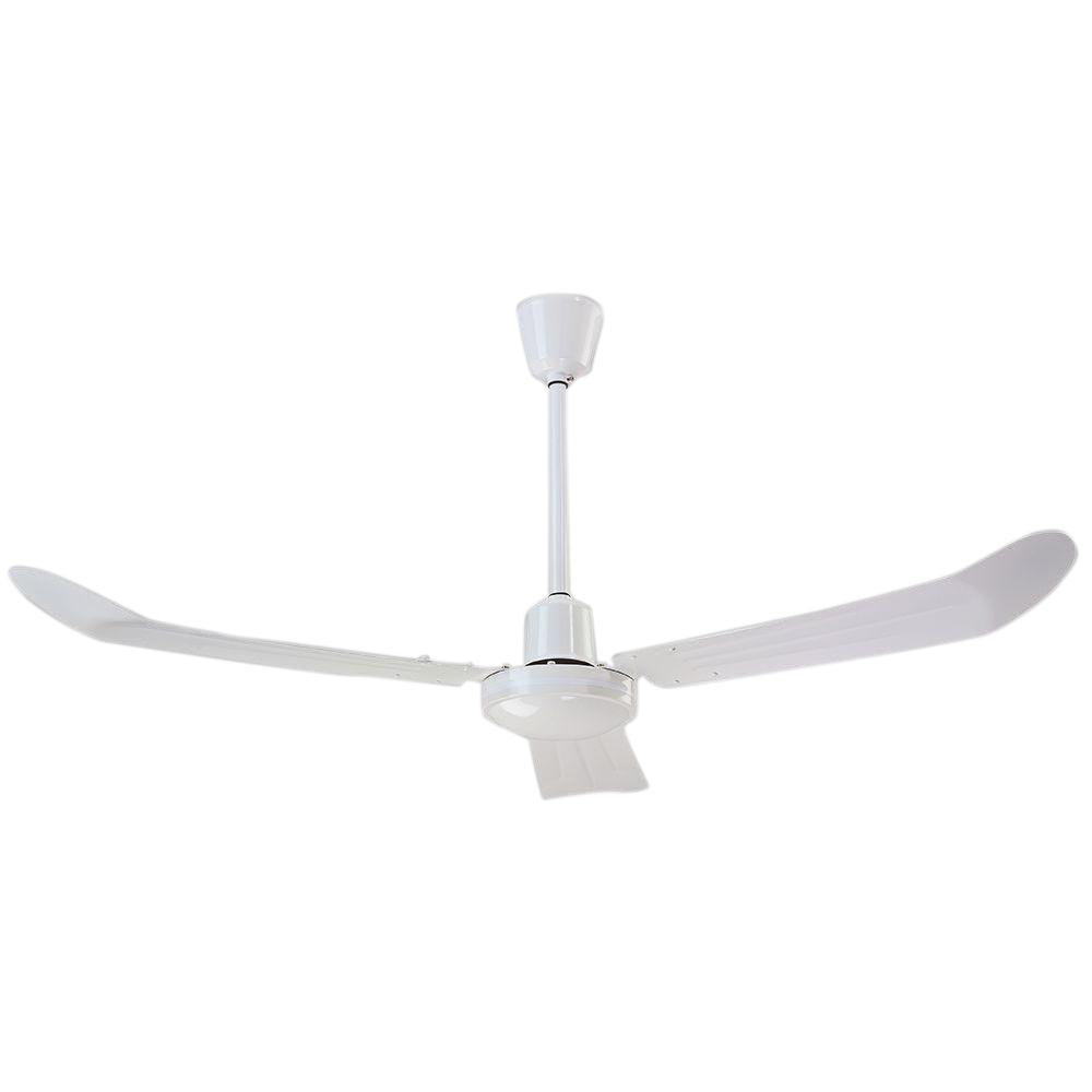 Industrial 56 In Cord And Plug Non Reversible White Cp Ceiling Fan inside measurements 1000 X 1000