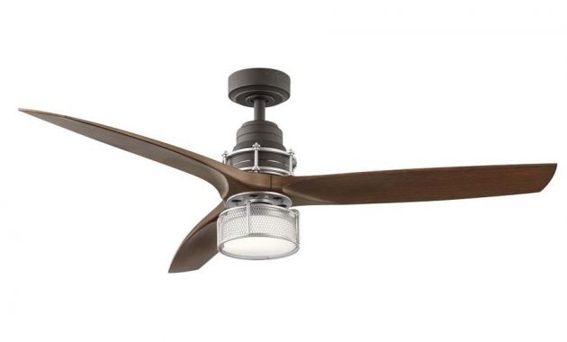 Kichler 54 In Led Indoor Downrod Ceiling Fan With Light Kit And inside measurements 900 X 900