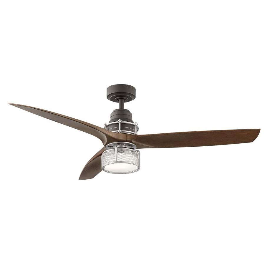 Kichler 54 In Led Indoor Downrod Ceiling Fan With Light Kit And inside measurements 900 X 900