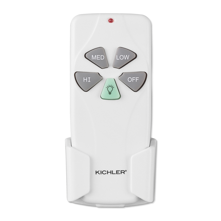 Kichler White Handheldwall Mount Universal Ceiling Fan Remote in proportions 900 X 900
