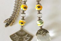 Light Pull Ceiling Fan Pulls Yellow Ceramic Beaded And Etsy pertaining to proportions 794 X 1323