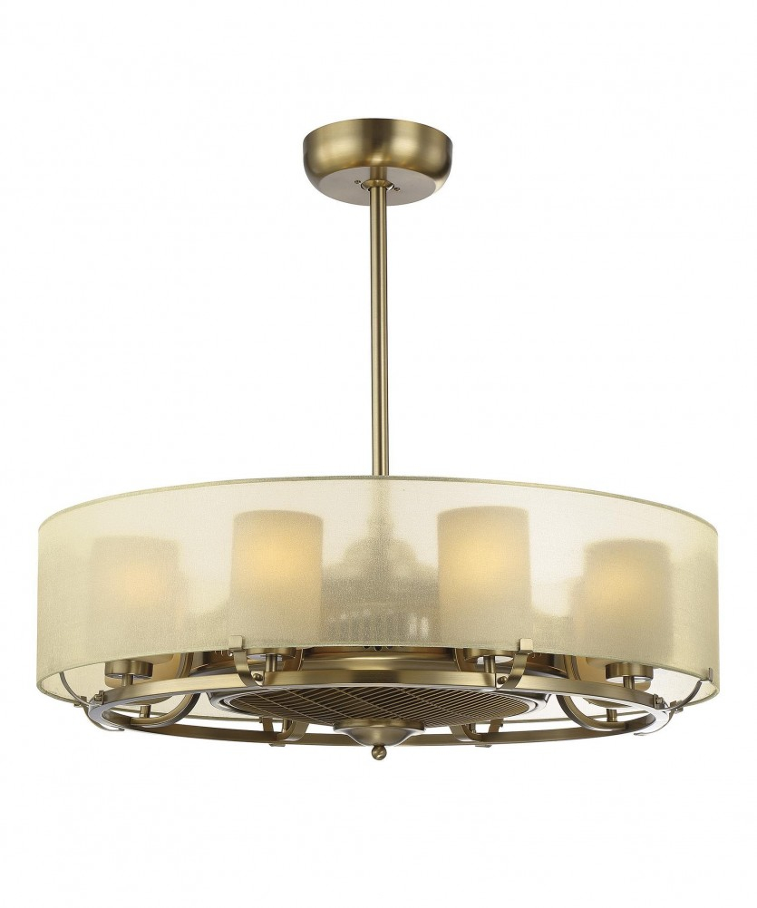 Lighting Chandelier With Ceiling Fan Attached For Cozy Lighting inside size 835 X 1002