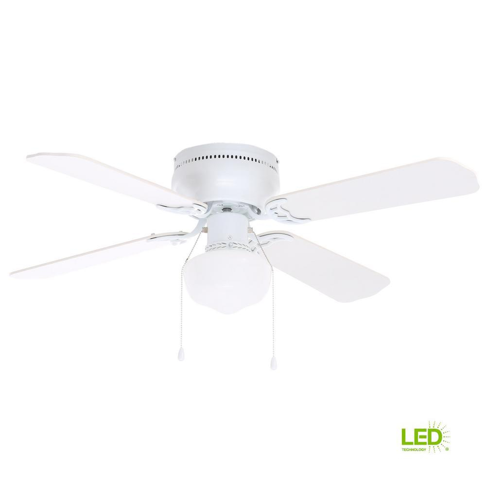 Littleton 42 In Led Indoor White Ceiling Fan With Light Kit Ub42s for sizing 1000 X 1000