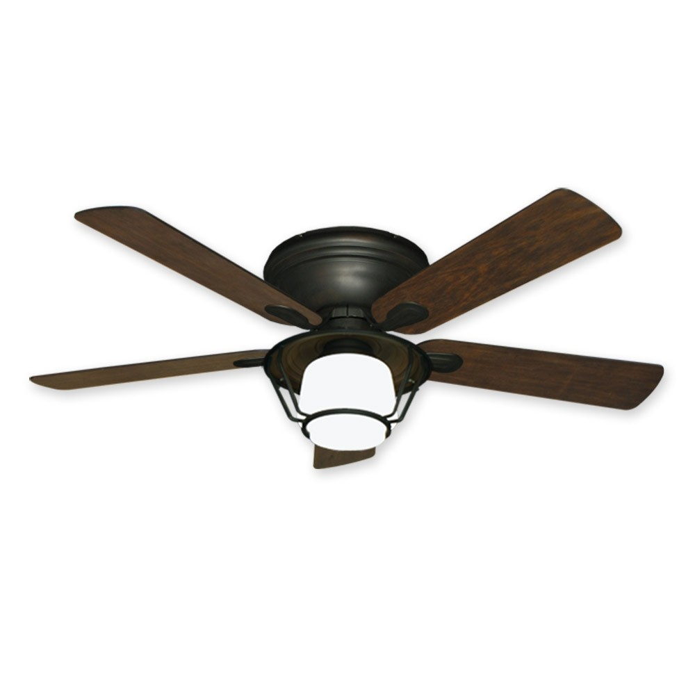 Low Profile Farmhouse Ceiling Fan 52 Inch Stratus With Light pertaining to dimensions 1000 X 1000