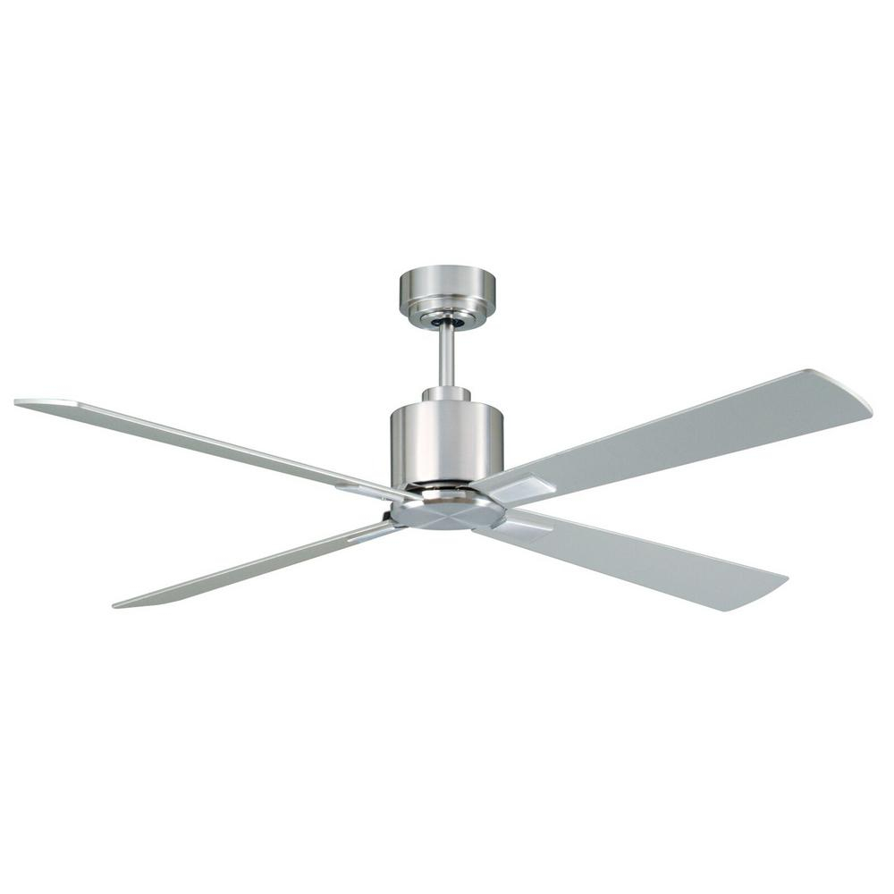 Lucci Air Airfusion Climate 52 In Brushed Chrome Ceiling Fan With regarding measurements 1000 X 1000