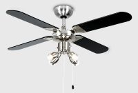 Minisun 42 Ceiling Fan With Spotlights Brushed Chrome And Black with regard to measurements 1000 X 1000