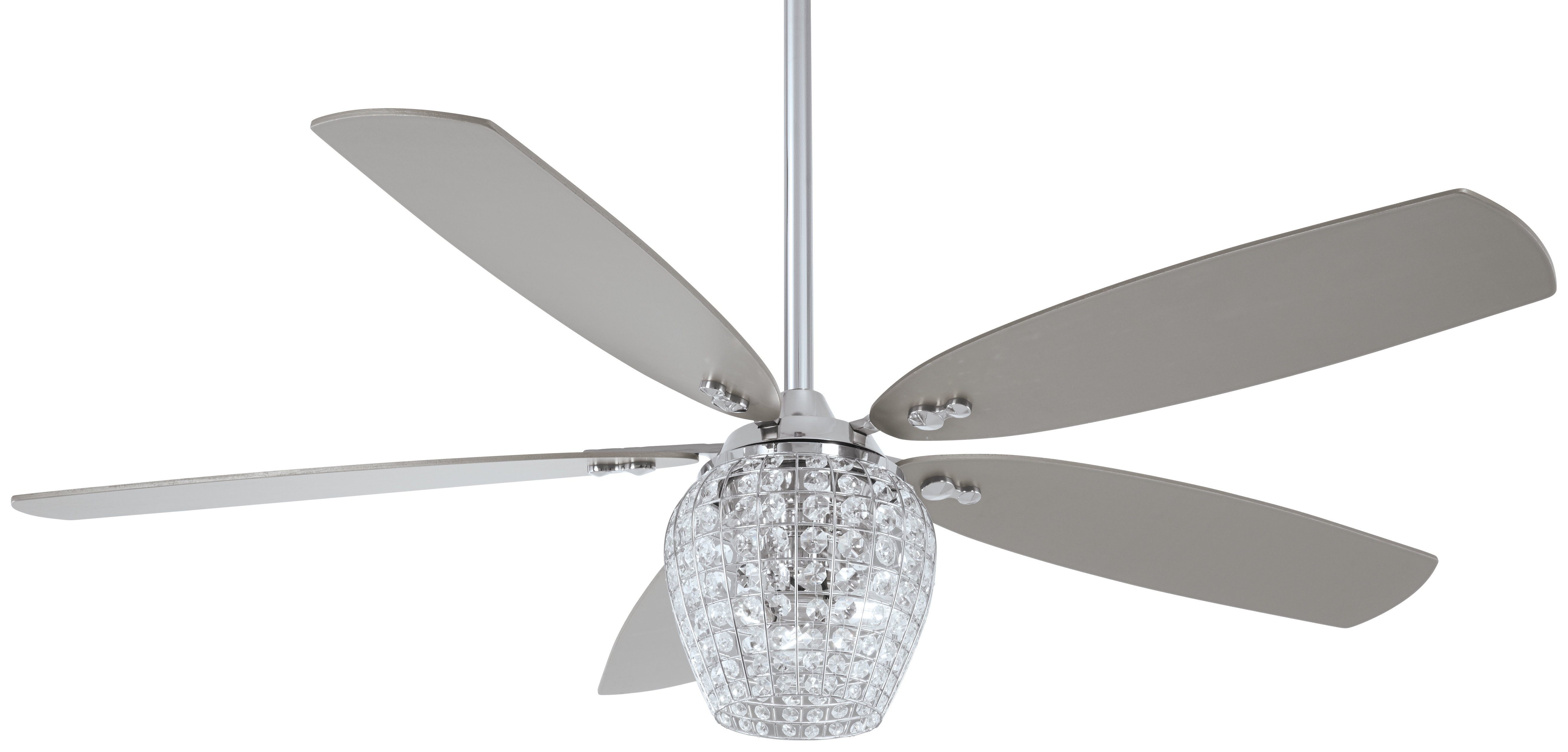 Minka Aire 56 Bling 5 Blade Led Ceiling Fan With Remote Wayfair inside sizing 5317 X 2550