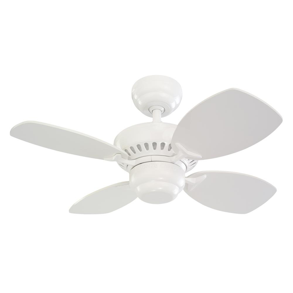 Monte Carlo Colony Ii 28 In Indoor White Ceiling Fan 4co28wh The intended for dimensions 1000 X 1000