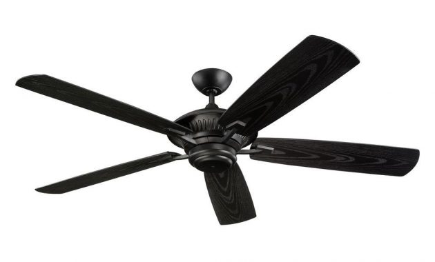 Monte Carlo Cyclone 60 In Indooroutdoor Matte Black Ceiling Fan with measurements 1000 X 1000