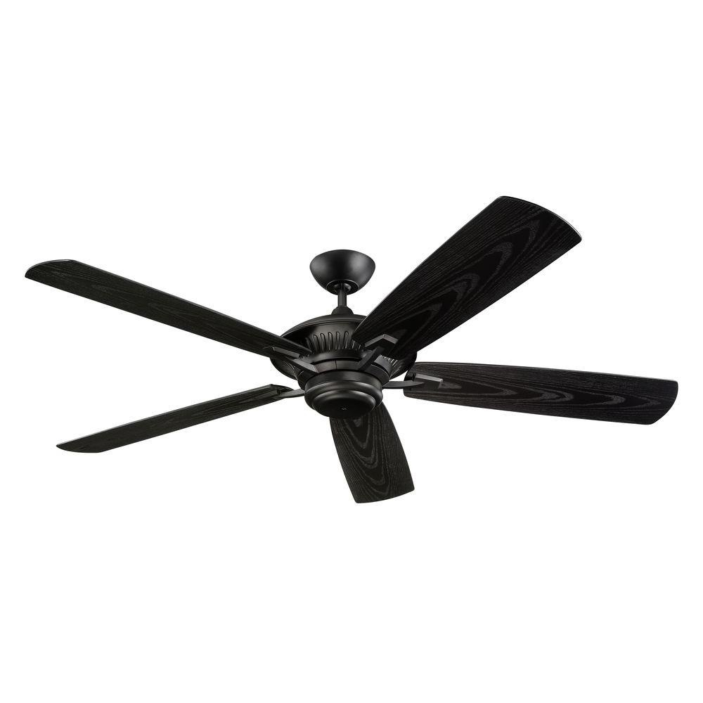 Monte Carlo Cyclone 60 In Indooroutdoor Matte Black Ceiling Fan with measurements 1000 X 1000