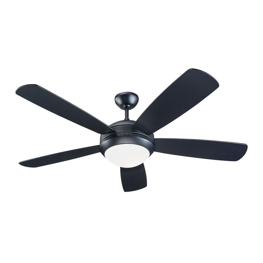 Monte Carlo Discus 52 In Matte Black Ceiling Fan 5di52bkd L The inside dimensions 1000 X 1000