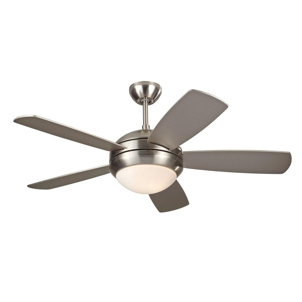 Monte Carlo Discus Ii 44 In Indoor Brushed Steel Ceiling Fan With intended for size 1000 X 1000