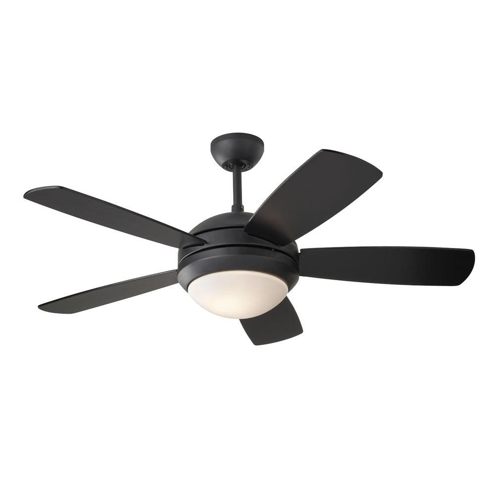 Monte Carlo Discus Ii 44 In Indoor Matte Black Ceiling Fan With inside size 1000 X 1000