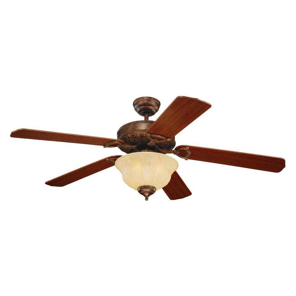 Monte Carlo Ornate Elite 52 In Indoor Tuscan Bronze Ceiling Fan pertaining to sizing 1000 X 1000