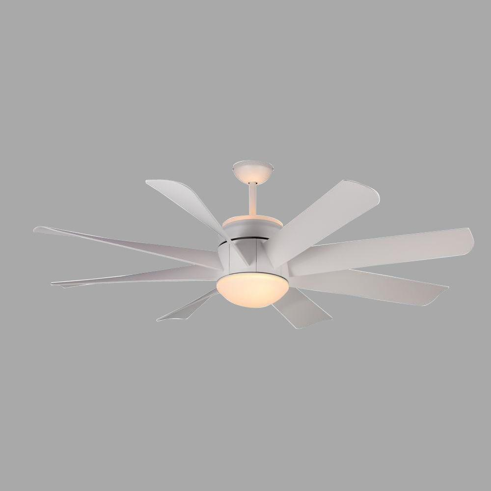 Monte Carlo Turbine 56 In Rubberized White Ceiling Fan 8tnr56rzwd throughout measurements 1000 X 1000