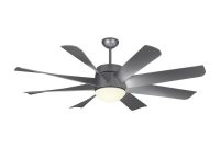 Monte Carlo Turbine Led 56 In Led Indoor Painted Brushed Steel within sizing 1000 X 1000