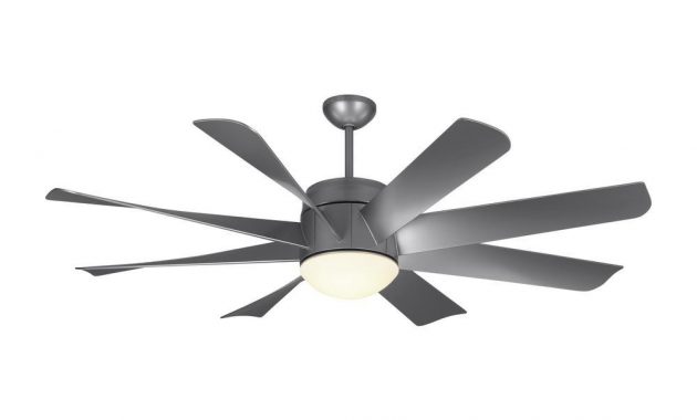 Monte Carlo Turbine Led 56 In Led Indoor Painted Brushed Steel within sizing 1000 X 1000