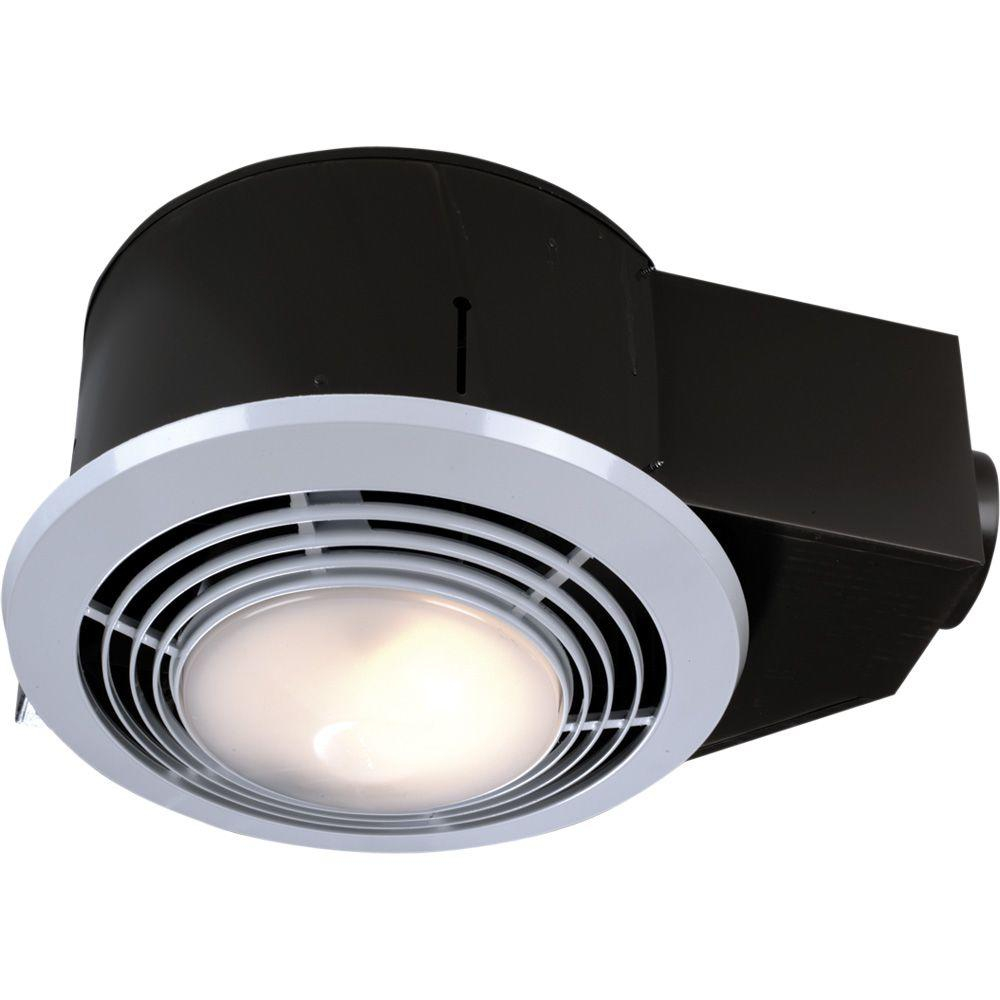 Nutone 100 Cfm Ceiling Bathroom Exhaust Fan With Light And Heater intended for size 1000 X 1000