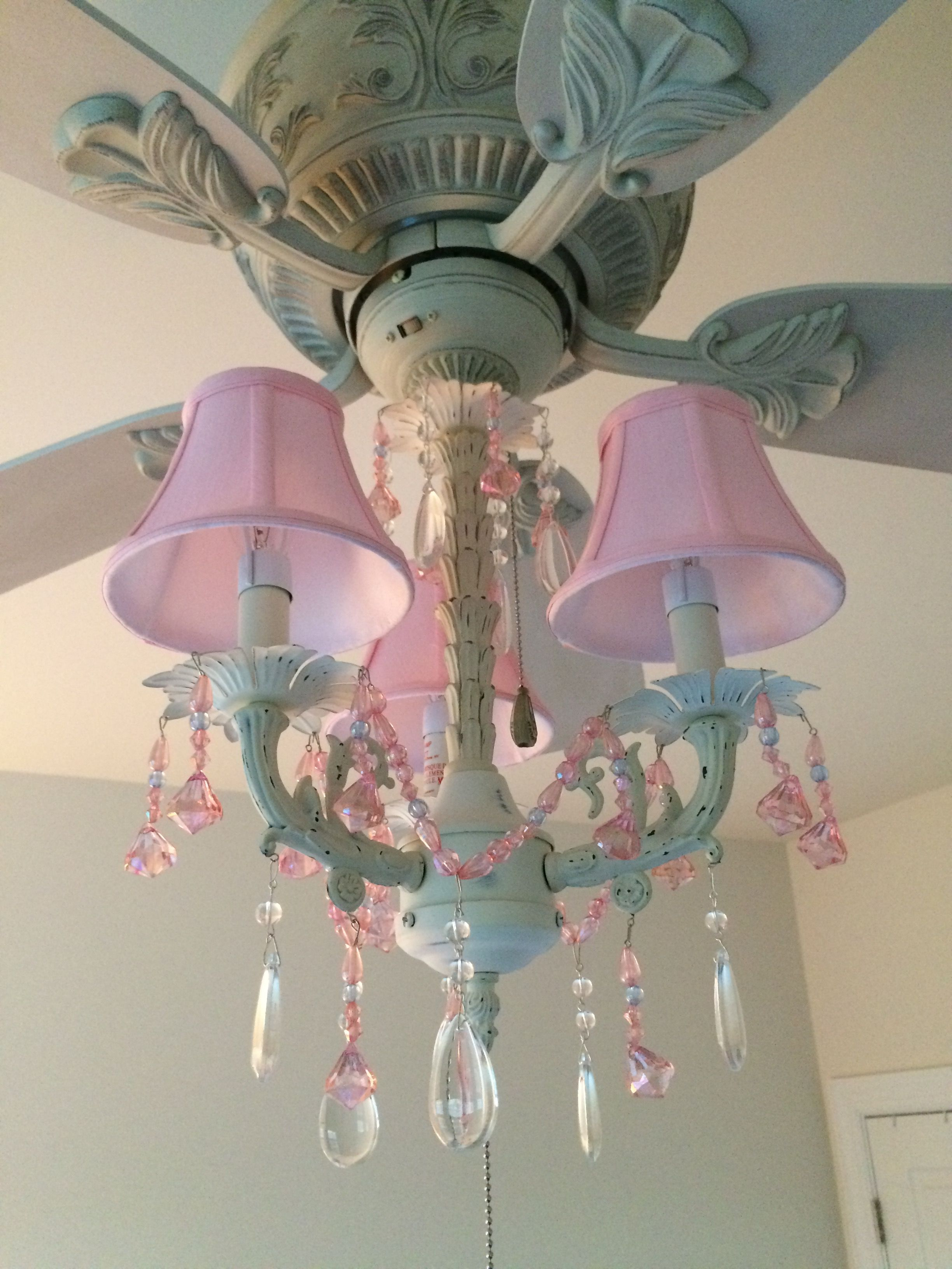 Pink Chandelier Ceiling Fan And Light Kit Fandelier Perfect For in measurements 2448 X 3264