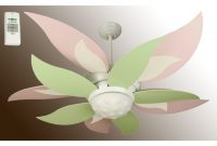 Pink Green Bloom Ceiling Fan inside size 900 X 900