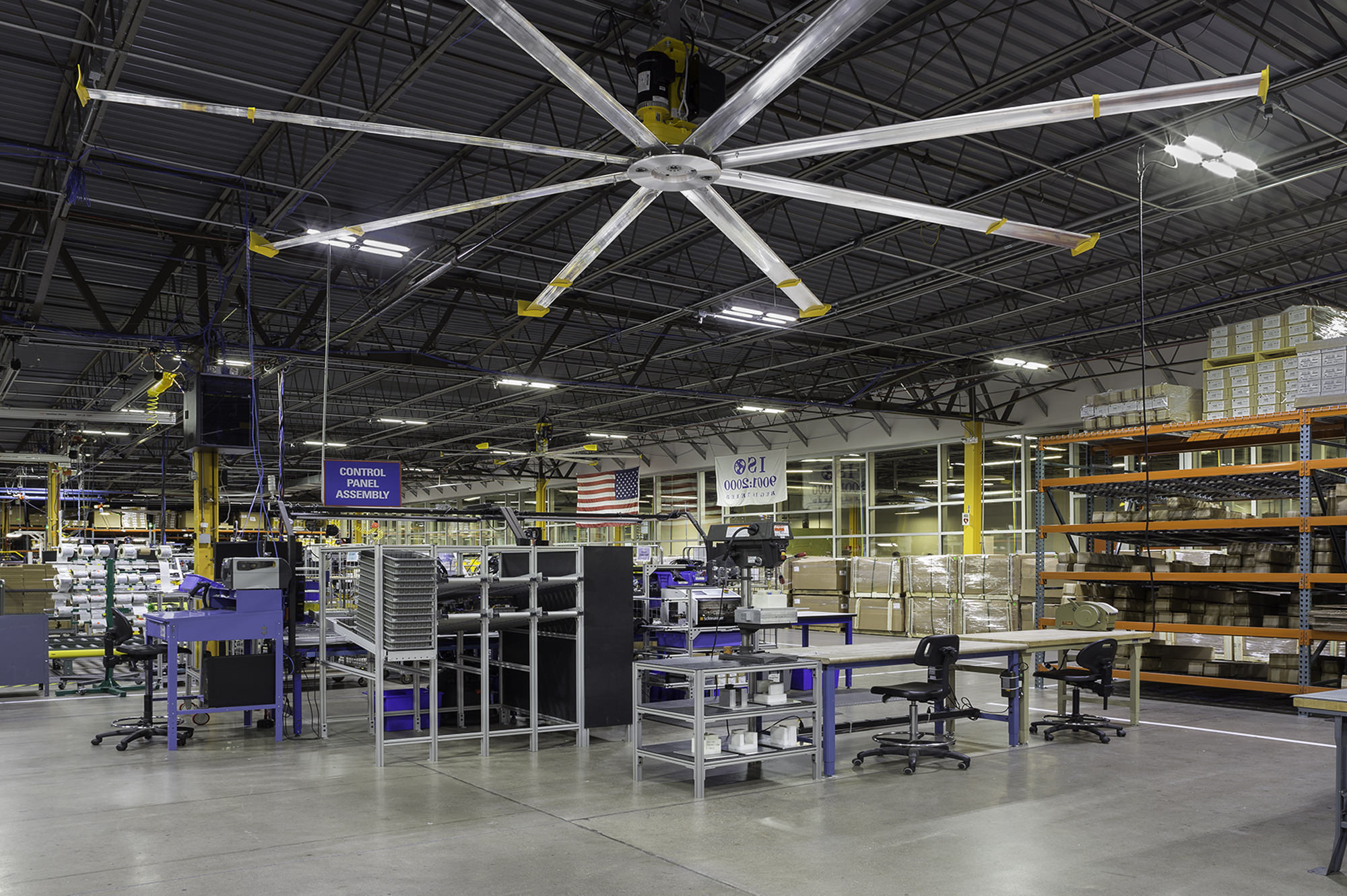 Powerfoil X30 Is An Hvls Ceiling Fan With Led Lighting From Big regarding measurements 2000 X 1331