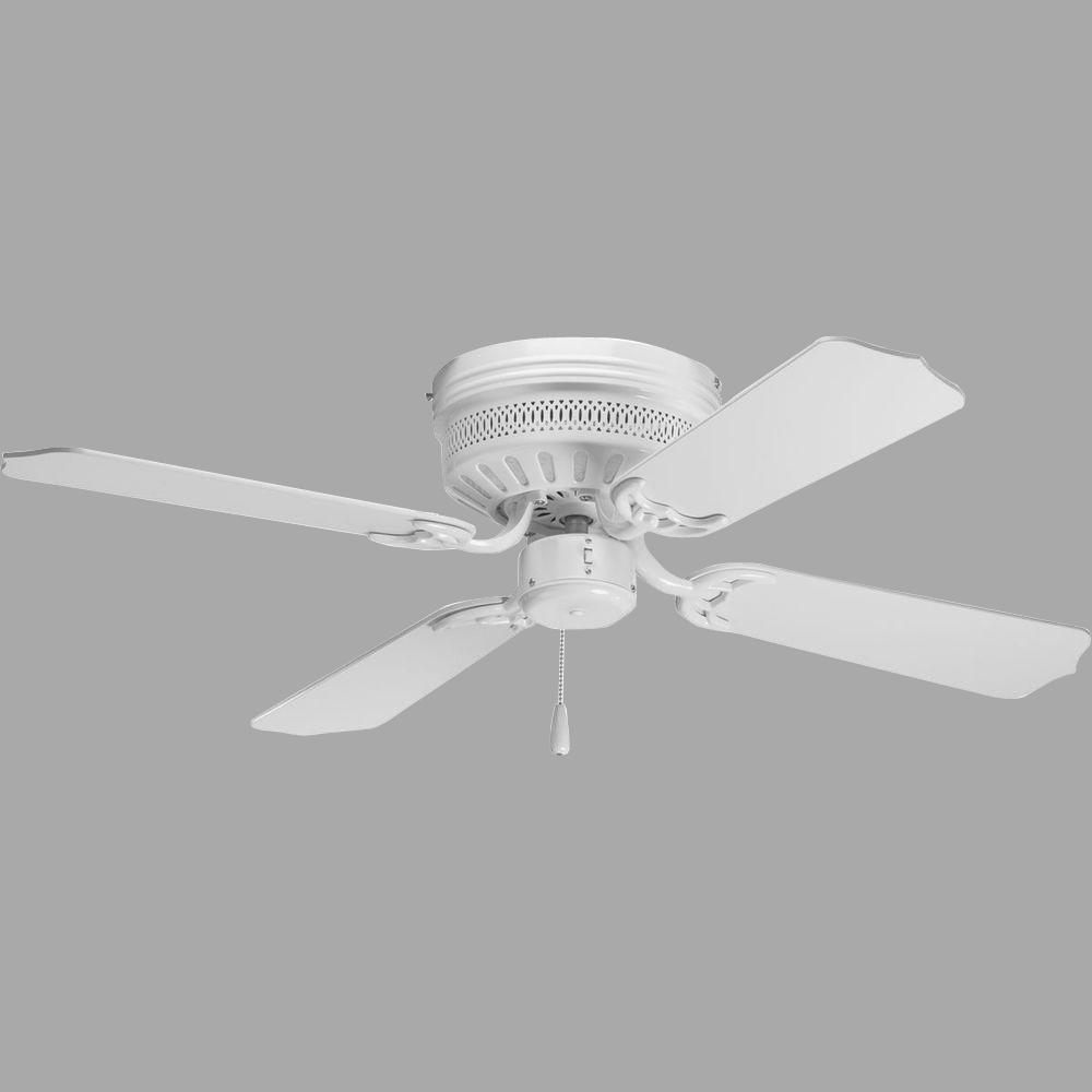 Progress Lighting Airpro Hugger 42 In Indoor White Ceiling Fan throughout measurements 1000 X 1000