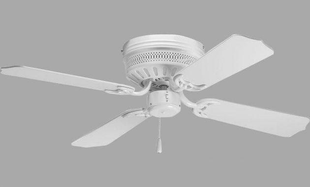 Progress Lighting Airpro Hugger 42 In Indoor White Ceiling Fan within sizing 1000 X 1000