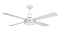 Quantum Ceiling Troposair Fans Pure White Finish With Optional within proportions 1000 X 1000