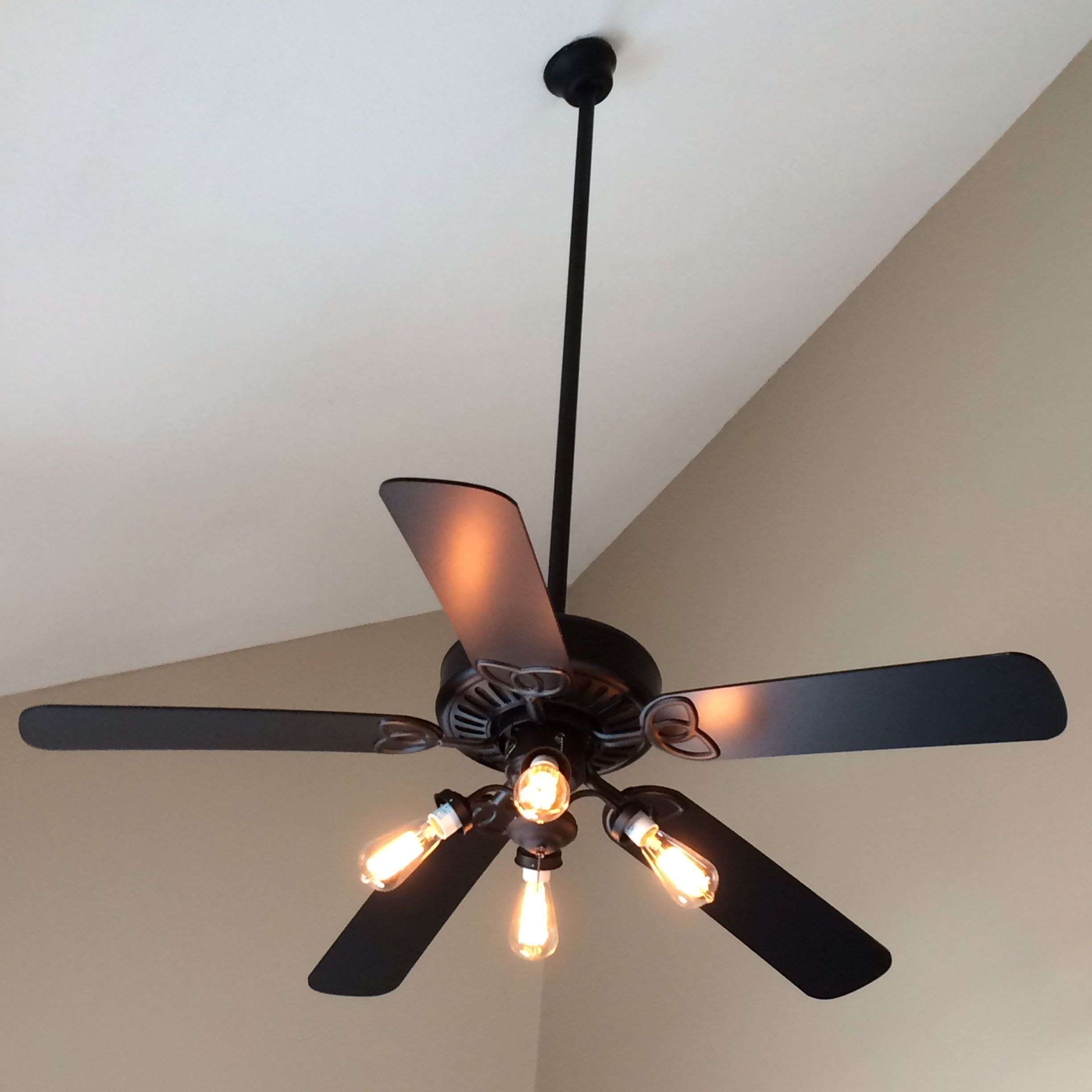 Quick Ceiling Fan Makeover Simply Remove The Shades And Screws And with regard to measurements 2448 X 2448