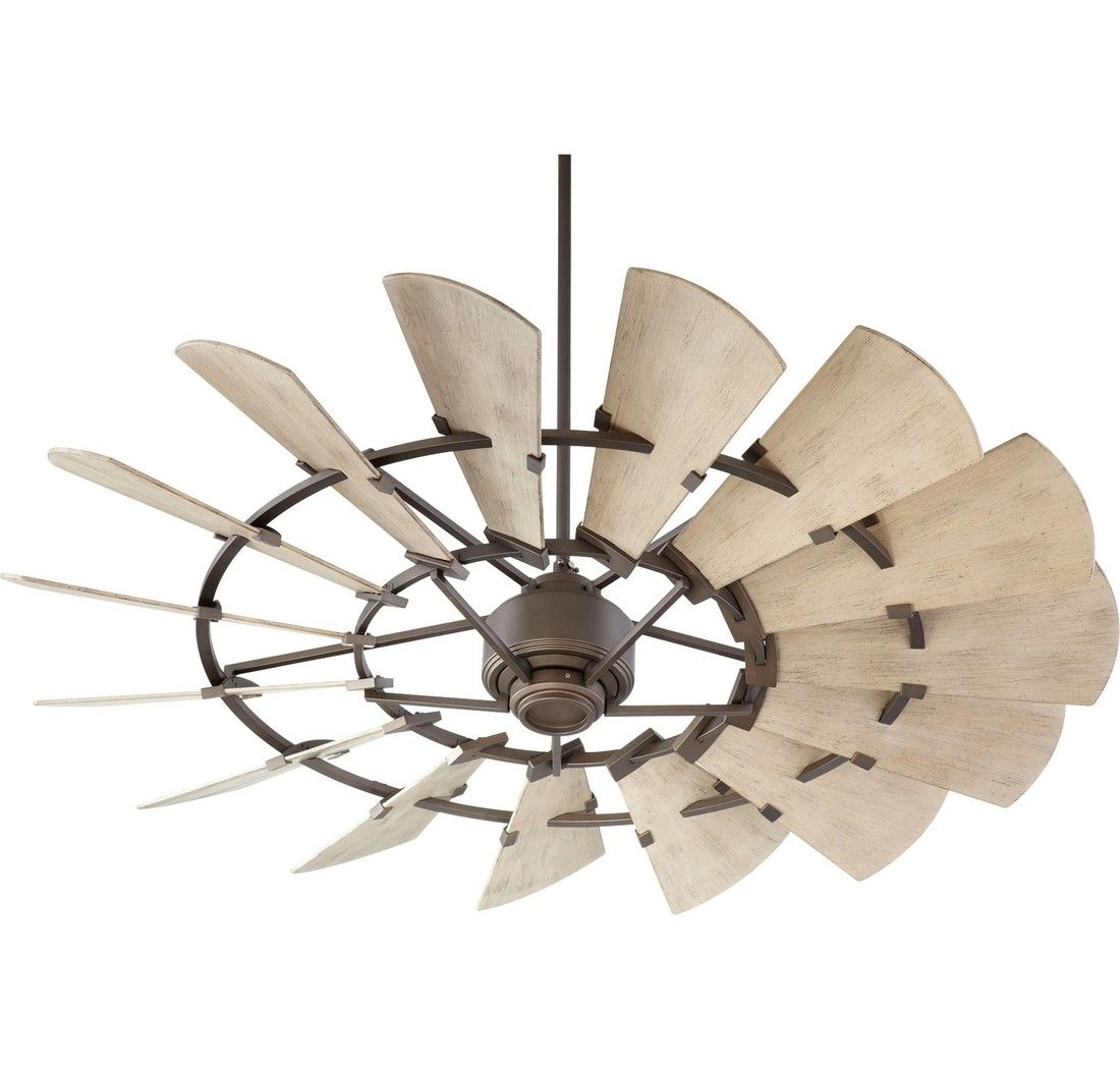 Quorum Windmill 60 15 Blade Ceiling Fan In Oiled Bronze Modern for proportions 1100 X 1051