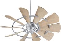 Quorum Windmill Ceiling Fan Model 196015 9 In Galvanized inside size 1800 X 1442