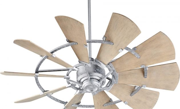 Quorum Windmill Ceiling Fan Model 196015 9 In Galvanized inside size 1800 X 1442