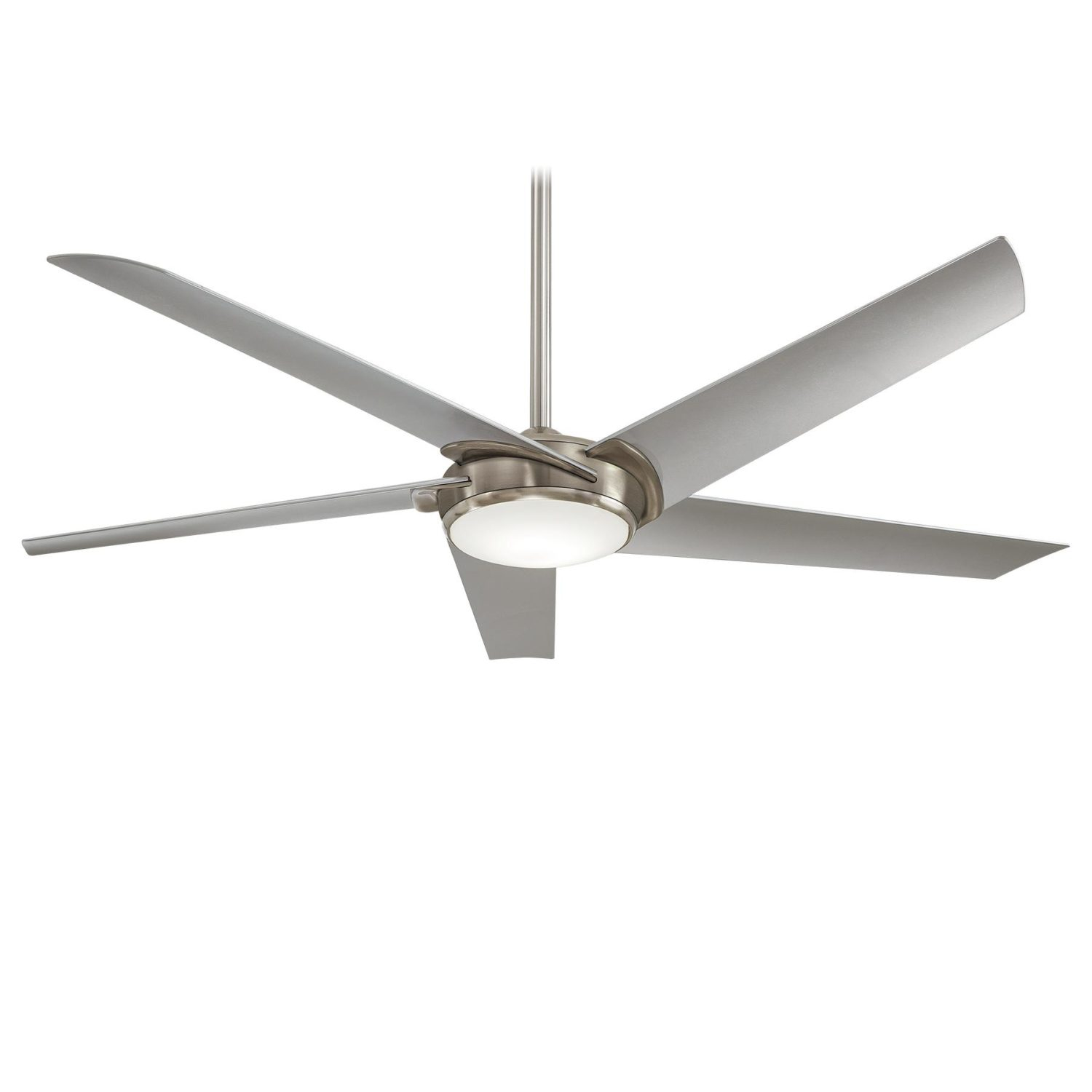 Raptor Brushed Nickel Ceiling Fan W Silver Blades Westlake inside sizing 1500 X 1500