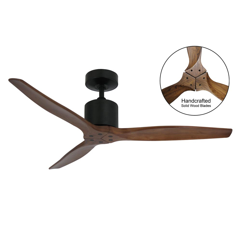 Relite Column 52 Dc Motor Ceiling Fan Walnut Livingshack in proportions 1000 X 1000