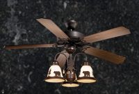 Rustic Ceiling Fan 52 Inch Wilderness W Light Kit Multiple Scene pertaining to size 1525 X 965