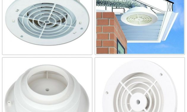 Soffit Exhaust Vent Bathroom Kitchen Fan Damper System Flush Mount within dimensions 1000 X 1000