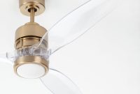 Sonet Satin Brass Ceiling Fan With Acrylic Blades Neiman Marcus for measurements 1200 X 1500