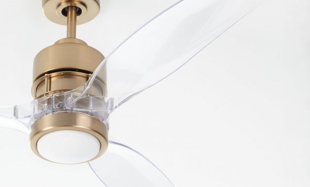 Sonet Satin Brass Ceiling Fan With Acrylic Blades Neiman Marcus for measurements 1200 X 1500