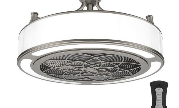 Stile Anderson 22 In Led Indooroutdoor Brushed Nickel Ceiling Fan inside proportions 1000 X 1000