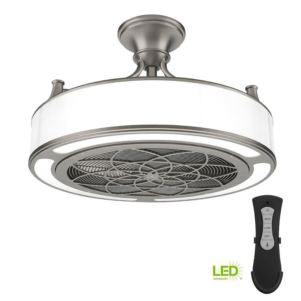 Stile Anderson 22 In Led Indooroutdoor Brushed Nickel Ceiling Fan inside proportions 1000 X 1000