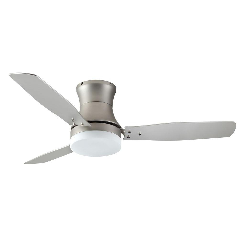 Troposair Modernaire 52 In Satin Steel Ceiling Fan And Light 88454 intended for size 1000 X 1000