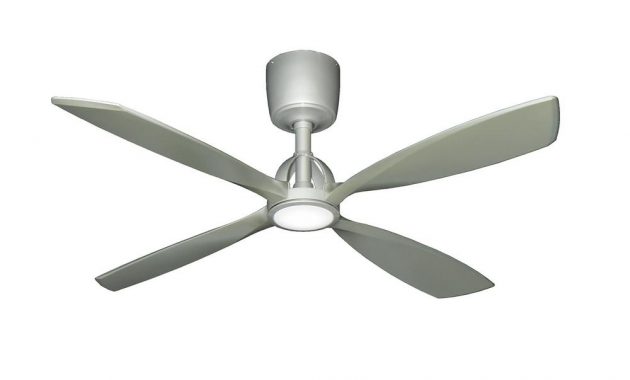 Troposair Ninja 56 In Brushed Nickel Ceiling Fan With Led Light pertaining to dimensions 1000 X 1000