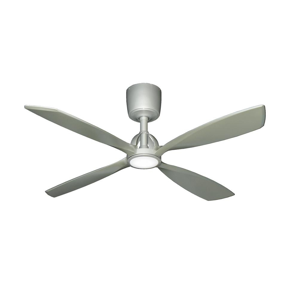 Troposair Ninja 56 In Brushed Nickel Ceiling Fan With Led Light pertaining to proportions 1000 X 1000