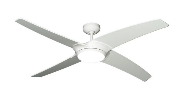 Troposair Starfire 56 In Pure White Ceiling Fan With Led Light in proportions 1000 X 1000