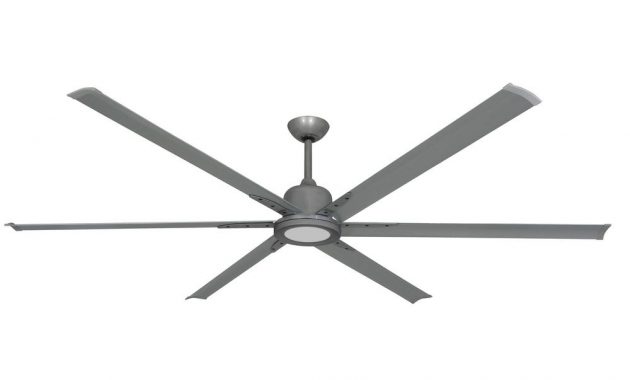 Troposair Titan Ii 84 In Led Indooroutdoor Brushed Nickel Ceiling in proportions 1000 X 1000