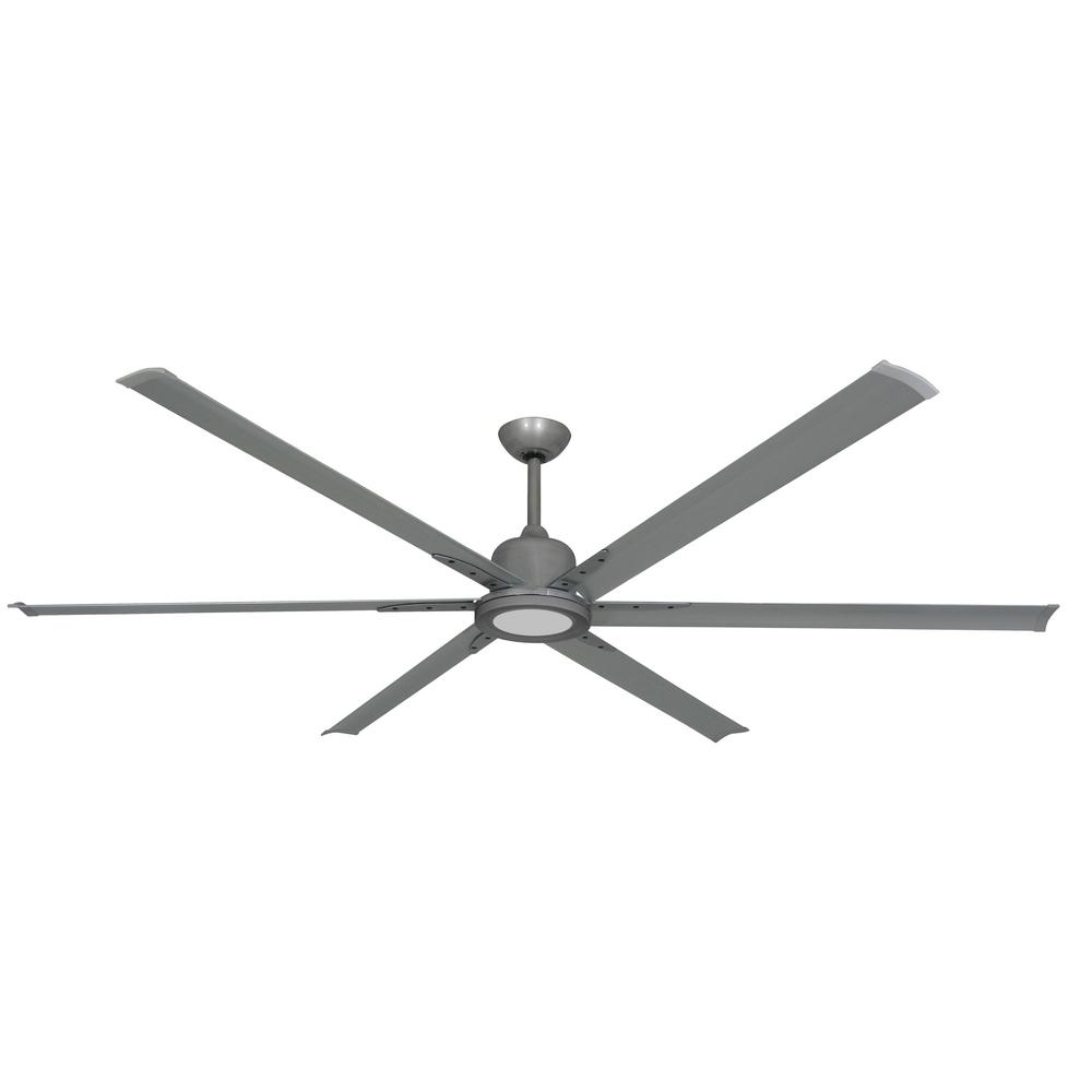 Troposair Titan Ii 84 In Led Indooroutdoor Brushed Nickel Ceiling in proportions 1000 X 1000