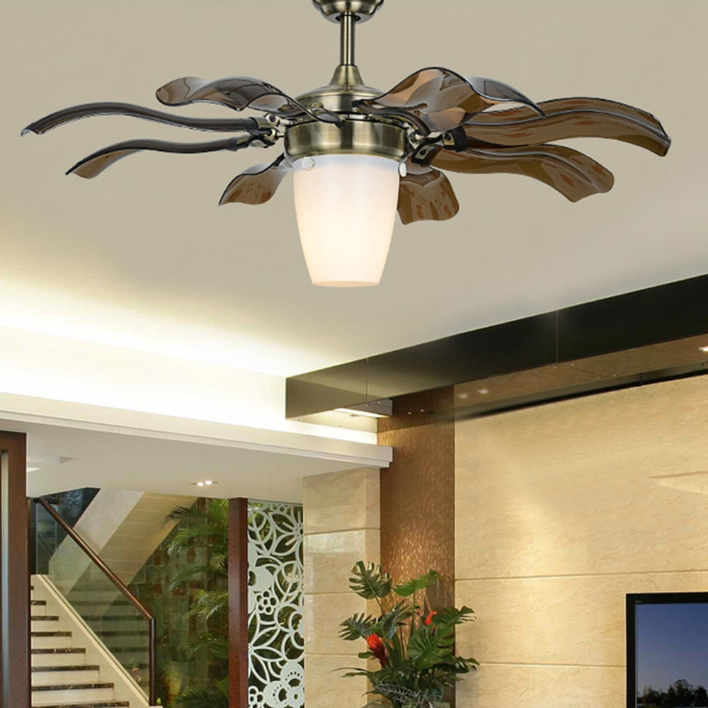 Ultra Quiet Ceiling Fan 220v Luxury Ceiling Fan Modern Fan Lamp For inside proportions 1000 X 1000