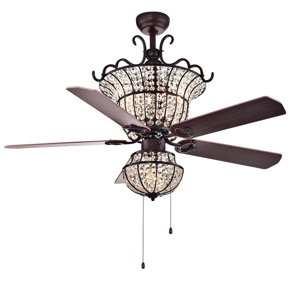 Warehouse Of Tiffany Charla 52 In Indoor Bronze Ceiling Fan for measurements 1000 X 1000
