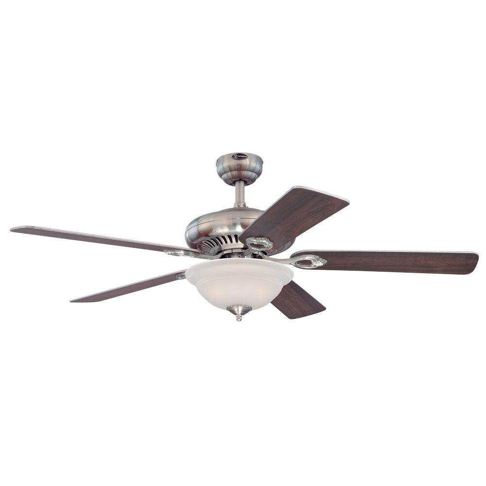 Westinghouse Fairview 52 In Indoor Brushed Nickel Finish Ceiling inside dimensions 1000 X 1000